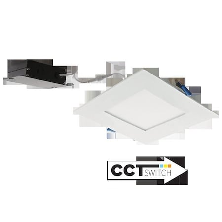 Elco Lighting 6 Ultra Slim LED Square Panel Light with 5-CCT Switch" ERT661CT5W
